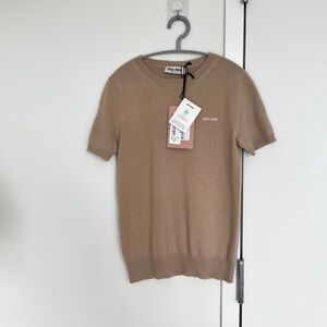 NWT Miu Miu cashmere sweater beige IT40